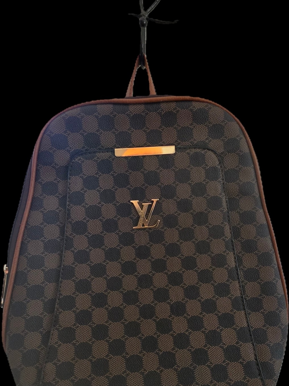 Unauthentic Louis Vuitton bag/Backpack with Gold Accent